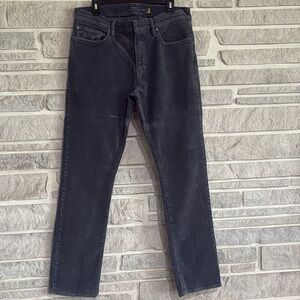 Polo Ralph Lauren Corduroy Pants Men 34X32 Varick Slim Straight Grayish/Blue